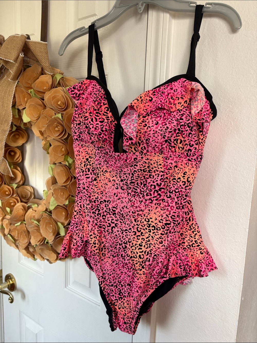 Animal print swim suit